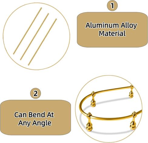 قضبان معرض للأرفف 3 قطع بقطر 1/5 بوصة وطول 39.3 بوصة أجهزة قضبان حديدية لخزانة العرض الزجاجية واستبدال عمود دوران الرف in Kuwait