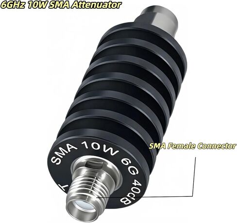 10W 20dB SMA attenuator,DC 6Ghz 10 Watt 50 Ohm SMA attenuators Male to Female Fixed rf Attenuator with SMA Connector for Ham Radio (6G 20DB) in Saudi Arabia