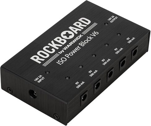 RockBoard ISO Power Block V6 - Isolated Multi Power Supply (5x 9v = 1x 18v, Linkable) in Saudi Arabia
