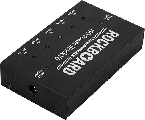 RockBoard ISO Power Block V6 - Isolated Multi Power Supply (5x 9v = 1x 18v, Linkable) in Saudi Arabia