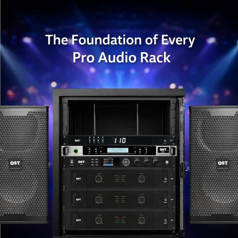 QST QP-1 1U Rackmount 8-Channel Power Sequencer Conditioner for Pro Audio, Home Theater, IT & Network Racks, Surge Protection, and 8 AC Outlets 3000w 120-240v in Saudi Arabia