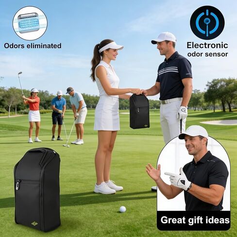 حقيبة أحذية جولف، حقيبة أحذية مقاومة للرائحة للرجال، أحذية رياضية لكرة القدم والجولف وصالة الألعاب الرياضية ومسامير التنس والبيسبول وماصة للرائحة ومقاومة للماء وسهلة التنظيف ومضادة للرائحة (X1) in Kuwait