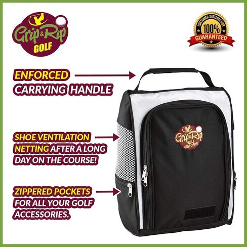 Grip & Rip Golf Shoe Bag – Durable Shoe Bag for Easy Storage - Convenient Cleat Bag for Golf Shoes in Kuwait
