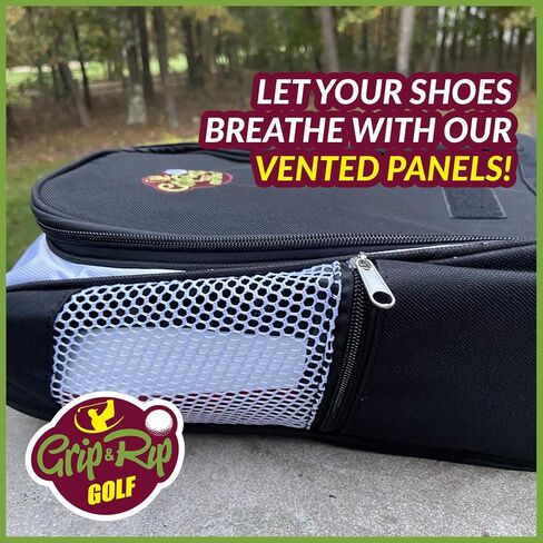 Grip & Rip Golf Shoe Bag – Durable Shoe Bag for Easy Storage - Convenient Cleat Bag for Golf Shoes in Kuwait