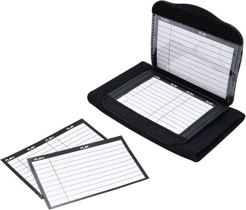 12 Pack Football Play Wristbands for Youth, Football Armband Playbook, Youth Size Quarterback Play Wristbands, Blank Play Sheets Included in Kuwait