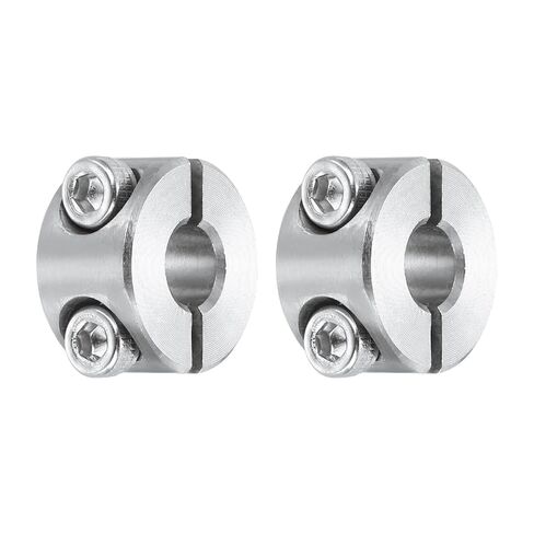 MECCANIXITY 2Pcs Shaft Collar 6mm Bore Double Split 304 Stainless Steel Clamping Shaft Collars for Industrial Automation Conveyor Belt Systems in Kuwait