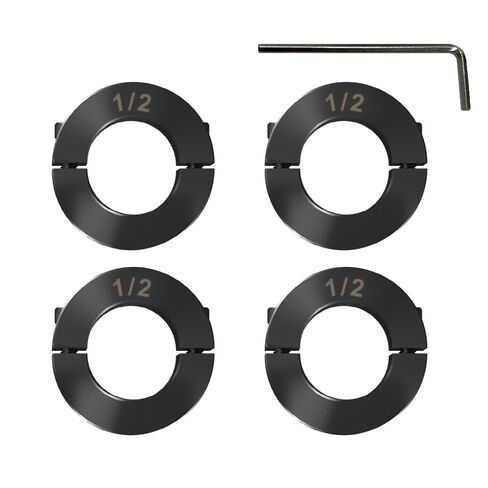 Shaft Collar Carbon Steel Material Double Split Set Screw Suitable for Machinery and Industrial Use (4, 1/2'') in Saudi Arabia