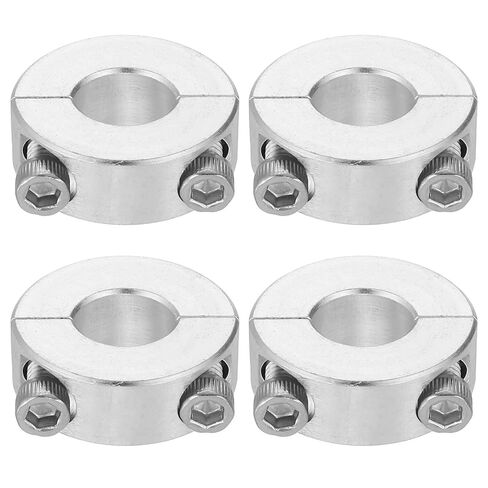 uxcell 2 Pcs Double Split Shaft Collar 1-3/8" Bore, Two-Piece Clamping Collar 2-1/4" OD, Clamp-On Set Screw Collars (2024 Aluminum) in Saudi Arabia