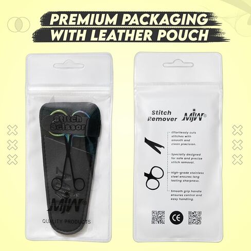 مقص خياطة من الفولاذ المقاوم للصدأ MJW مع طلاء تيتانيوم متعدد الألوان/قوس قزح - مقص تشذيب دقيق للتطريز والخياطة المتقاطعة واللحف والخياطة وعشاق الحرف اليدوية والمزيد in Kuwait