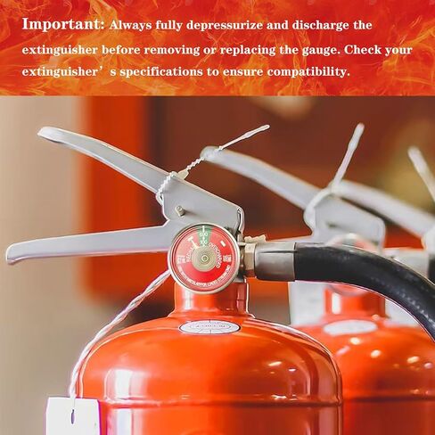 4PCS 100 Psi Water Fire Extinguisher Gauge for Stainless Steel Water Fire Extinguishers, Fits Amerex, Ansul, Badger, 1/8" NPT Thread, Stainless Steel Body, Clear Dial in Saudi Arabia