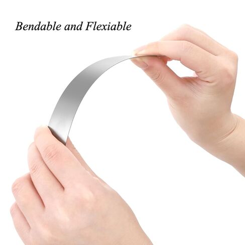 Tebery 30 Pcs Shim Stock Assortment, 10 Size 304 Stainless Steel Metal Shims for Leveling, Strips Gap Filler Trim Tools for Kitchen Home Improvement, 0.0007'' to 0.01'' in Saudi Arabia