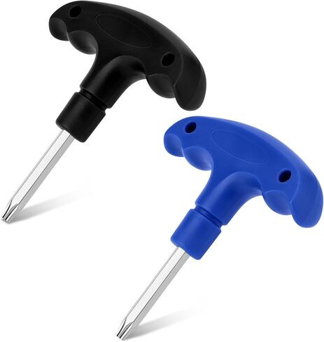 2pcs Adjustable Golf Wrench with Plastic Handle, Stainless Steel Golf Head Adjustment Driver Tool for Club Shaft Adapter (Black, Blue) in Saudi Arabia