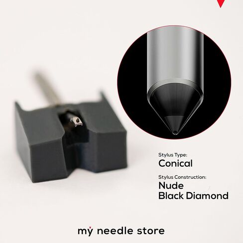 Turntable Needle Replacement for Pickering DATE2 Stylus and Compatible with Pickering V-15 / ATE Cartridges, with Nude Conical Diamond Tip, from My Needle Store, 23-D in Kuwait