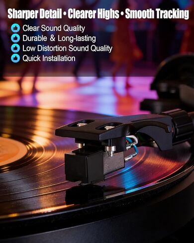 ATN3600LE ترقية إبرة مشغل التسجيل، إبرة القرص الدوار بيضاوية الشكل تناسب AT-LP60X AT-LP60XBT AT-SB727 AT-SB2022 AT-LPGO-BT AT-PL50 in Kuwait