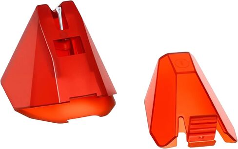 بديل قلم أحمر 2M لـ Ortofon، قلم قرص دوار ماسي بيضاوي الشكل مع غطاء حماية، متوافق مع خراطيش Ortofon 2M / 2M PnP / 2M PnP MkII in Kuwait