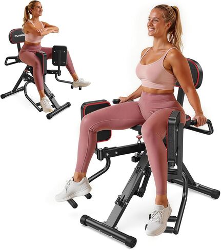 FLYBIRD 2-in-1 Hip Abductor & Adductor Machine, Lower Body Glute & Inner Thigh Workout Equipment for Home Gym, 6 Adjustable Resistance Bands and Dual Foot Bar in Kuwait