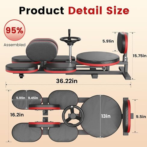 Leg Stretcher, 220LBS Split Machine for Fexibility & Splits Training, 0-200° Adjustable Stretching Equipment for Home Gym, Heavy Duty Steel Frame Leg Stretching Training Machine in Kuwait