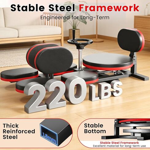 Leg Stretcher, 220LBS Split Machine for Fexibility & Splits Training, 0-200° Adjustable Stretching Equipment for Home Gym, Heavy Duty Steel Frame Leg Stretching Training Machine in Kuwait