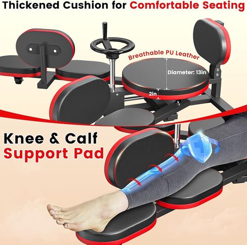 Leg Stretcher, 220LBS Split Machine for Fexibility & Splits Training, 0-200° Adjustable Stretching Equipment for Home Gym, Heavy Duty Steel Frame Leg Stretching Training Machine in Kuwait