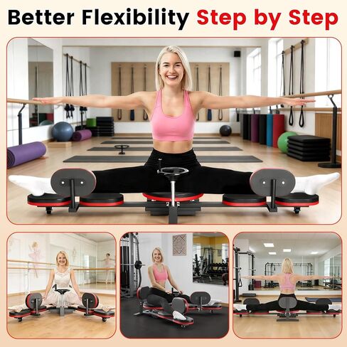 Leg Stretcher, 220LBS Split Machine for Fexibility & Splits Training, 0-200° Adjustable Stretching Equipment for Home Gym, Heavy Duty Steel Frame Leg Stretching Training Machine in Kuwait