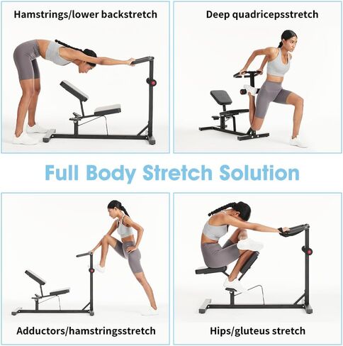 Stretch Machine, Home Gym Full Body Stretching Equipment for Lumbar Stretching, Lower Back Pain, Leg Stretch, Rehab, Flexibility and Improved Posture Correction-Straps Included in Saudi Arabia