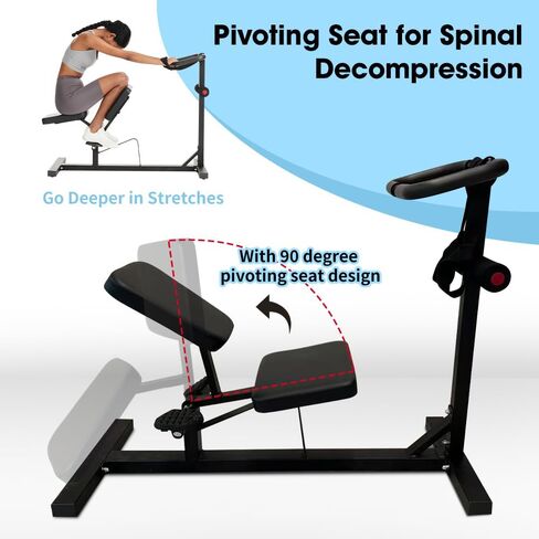 Stretch Machine, Home Gym Full Body Stretching Equipment for Lumbar Stretching, Lower Back Pain, Leg Stretch, Rehab, Flexibility and Improved Posture Correction-Straps Included in Saudi Arabia