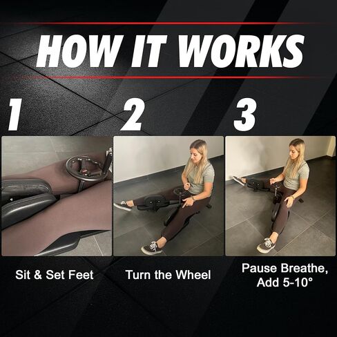 أداة تمديد الساق الاحترافية لتمتد حتى 180 درجة، آلة توزيع الساق، مدرب مقسم للساقين - مثالية للفنون القتالية والباليه والتدريب اليومي in Kuwait