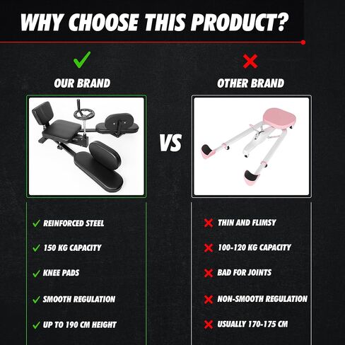 أداة تمديد الساق الاحترافية لتمتد حتى 180 درجة، آلة توزيع الساق، مدرب مقسم للساقين - مثالية للفنون القتالية والباليه والتدريب اليومي in Kuwait