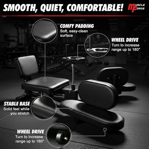 أداة تمديد الساق الاحترافية لتمتد حتى 180 درجة، آلة توزيع الساق، مدرب مقسم للساقين - مثالية للفنون القتالية والباليه والتدريب اليومي in Kuwait