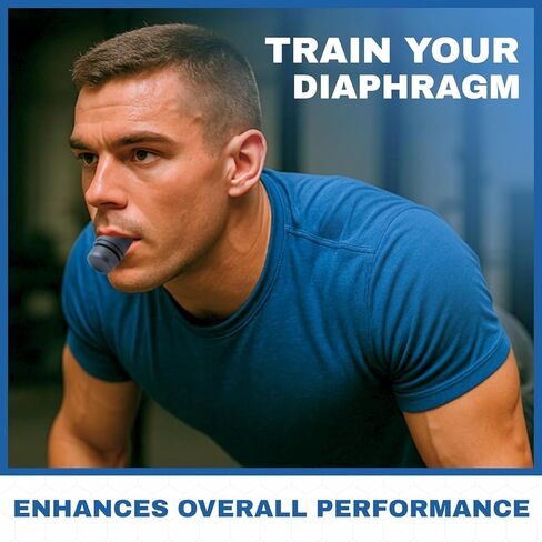 Compact Breathing Exercise Device for Lungs Made in USA Respiratory Lung Exerciser Device with Adjustable Valve - Diaphragm & Core Trainer Device for Athletes o2 Portable Breathing Trainer in Saudi Arabia
