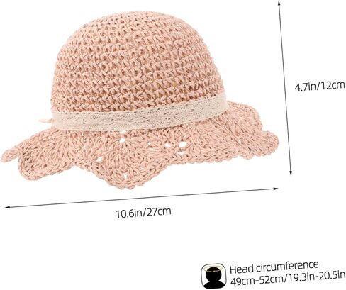 SAFIGLE Straw Hat for Lightweight Braided Sun Protection Cap with Fit Breathable Straw Material for Summer Outdoor Activities for Beaches and Sunny Days Pink in Saudi Arabia