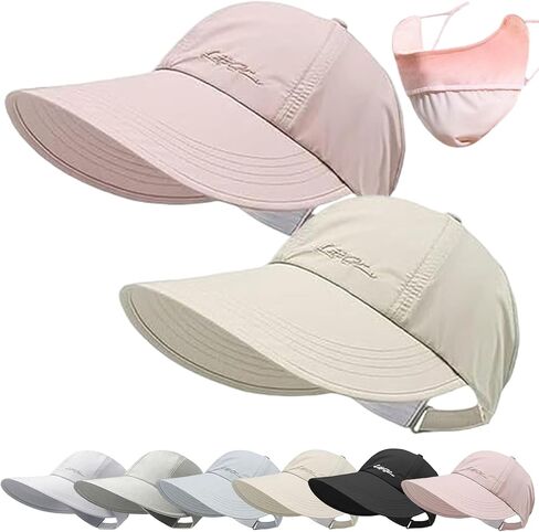 2 Pack UPF Sun Protection Baseball Hat for Men and Women, Adjustable Wide Brim Baseball Cap, Folding Unstructured Sport Hats in Saudi Arabia