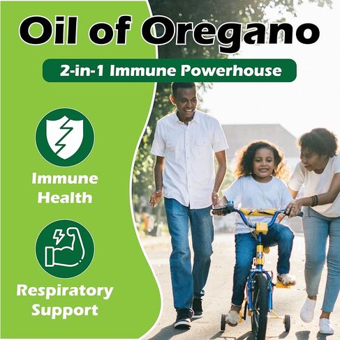Oil of Oregano with Black Seed Oil - Aceite de Orégano Capsulas,Non-GMO,Gluten Free,Antioxidant & Immune Support (1) in Saudi Arabia