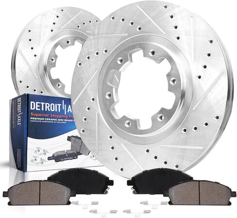 Detroit Axle - أحذية الفرامل الخلفية لجيب Liberty Wrangler JK Gladiator Dodge Nitro ، استبدال أحذية الفرامل شبه المعدنية in Kuwait