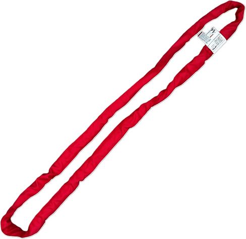 LIFTEX® | Dual Cover Polyester Lifting Round Sling | Red x 12' Endless (V:13200; C:10600; B:26400) | Made in USA | Polyester Heavy Duty Lifting Rigging Moving Towing Hoisting in Kuwait