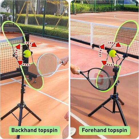 مدرب التنس توب سبين، أدوات تدريب التنس للتدريب على الدوران العلوي والظهر، معدات تدريب التنس المحمولة للاستخدام في المنزل والملعب والمكتب in Kuwait