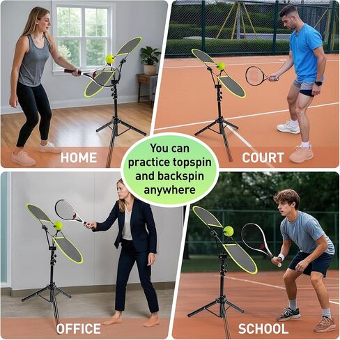 مدرب التنس توب سبين، أدوات تدريب التنس للتدريب على الدوران العلوي والظهر، معدات تدريب التنس المحمولة للاستخدام في المنزل والملعب والمكتب in Kuwait