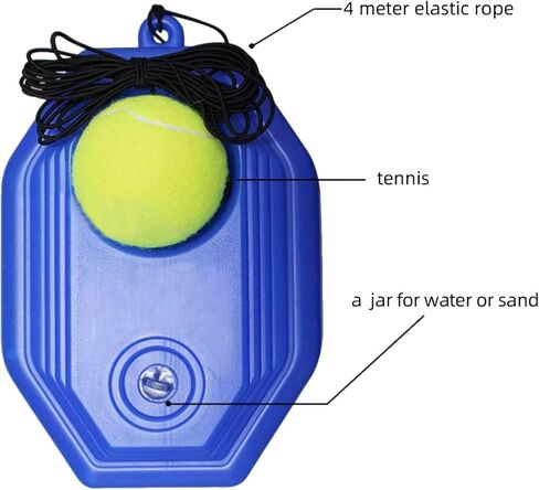 عبوتان من كرة التنس الاحترافية سولو إمباكت ريباوندر المستديرة المستطيلة مع حبل أوتار مرنة للتدريب للمبتدئين في التدريب الذاتي in Kuwait
