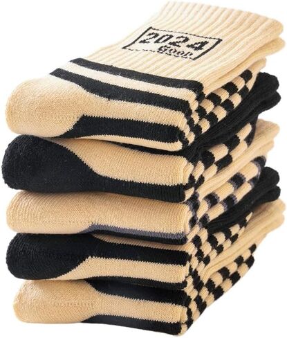 Children's Hiking Socks for Toddlers Boys Girls Winter Warm Thick Insulated Boot Liners Crew 5 Pairs Breathable in Kuwait