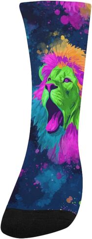 Vector Watercolore Lions Hiking Socks - Toddler Boys & Girls Warm Thick Thermal Winter Crew Socks for School, Daily Wear & Outdoor Activities in Saudi Arabia