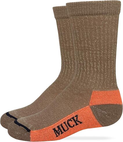 MUCK Boot Kids Merino Wool Mid Calf Boot Socks 2 Pair Pack in Saudi Arabia