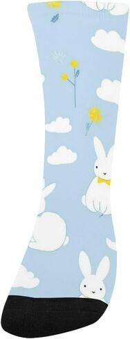 Bunny Cloud Blue Hiking Socks - Toddler Boys & Girls Warm Thick Thermal Winter Crew Socks for School, Daily Wear & Outdoor Activities in Saudi Arabia