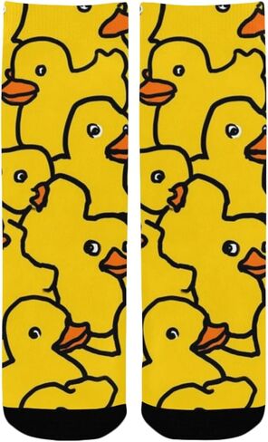 Yellow Rubber Ducks Hiking Socks - Toddler Boys & Girls Warm Thick Thermal Winter Crew Socks for School, Daily Wear & Outdoor Activities in Saudi Arabia