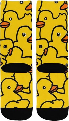 Yellow Rubber Ducks Hiking Socks - Toddler Boys & Girls Warm Thick Thermal Winter Crew Socks for School, Daily Wear & Outdoor Activities in Saudi Arabia