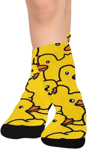 Yellow Rubber Ducks Hiking Socks - Toddler Boys & Girls Warm Thick Thermal Winter Crew Socks for School, Daily Wear & Outdoor Activities in Saudi Arabia