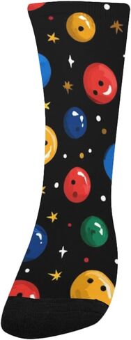 Playful Bowling Ball Star Hiking Socks - Toddler Boys & Girls Warm Thick Thermal Winter Crew Socks for School, Daily Wear & Outdoor Activities in Saudi Arabia
