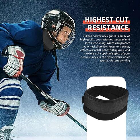 Hockey Neck Guard for Adults Cut Resistant Adjustable Hockey Neck Protector for Winter in Kuwait
