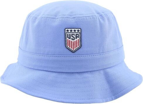 ZHATS U.S. Women's Soccer Officially Licensed USWNT Youth Bucket Hat Patch Blue in Saudi Arabia