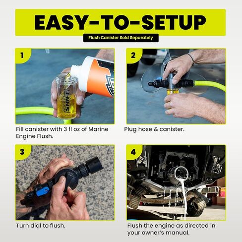 Marine Engine Flush - Salt Remover Flusher for Boats, Jet Ski & PWC with Anti-Corrosion Protection from Rust & Oxidation, Eco-Friendly, Extends Motor Life in Saltwater or Fresh in Saudi Arabia