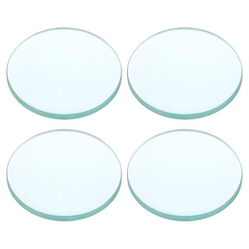 PATIKIL Convex Lens, 50mm Focal Length 30mm (1.18") Diameter Round Glass Magnifying Telescope Lens Trial Set Ground Edge for Lab Physics Class Optics, 4 Pcs in Kuwait